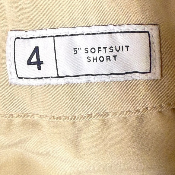 GAP Women’s Size 4 5″ SoftSuit Short Flat Front Khaki StoneTailored Cotton Blend - Picture 6 of 6